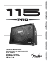 Fender 115-PRO-Loudspeaker-Enclosure - Owners Manual-4